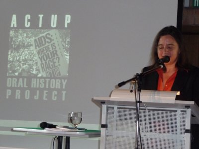 Sarah Schulman's talk on the ACT UP Oral History Project